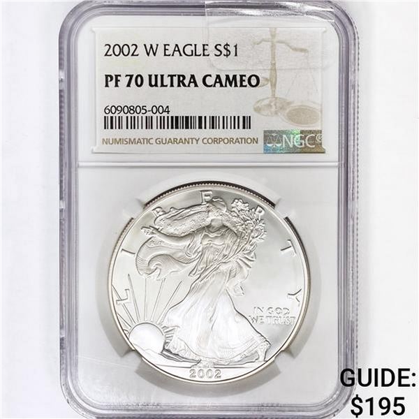 2002-W American Silver Eagle NGC PF70 UC