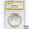 Image 1 : 1878 7TF Rev 78 Morgan Silver Dollar PGA MS64 PL
