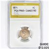 Image 1 : 1871 Indian Head Cent PGA PR65+ CAMEO RD Rotated R