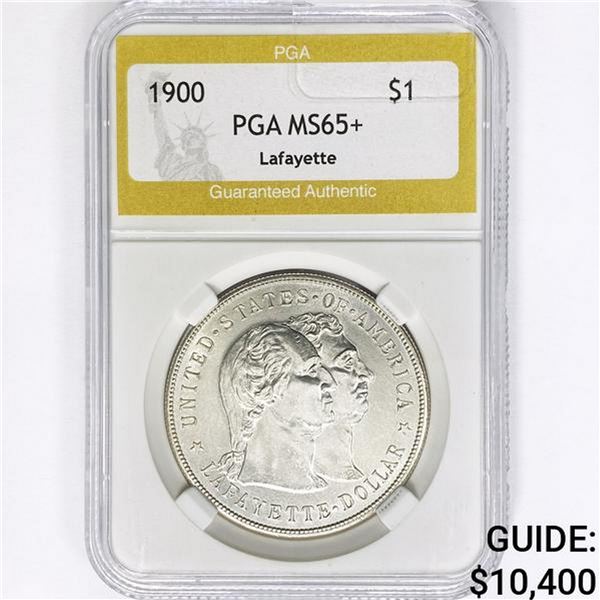 1900 Lafayette Silver Dollar PGA MS65+