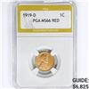 Image 1 : 1919-D Wheat Cent PGA MS66 RED