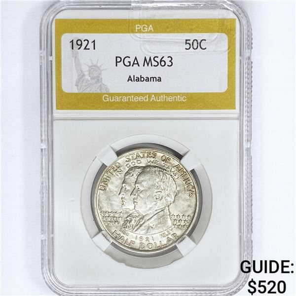 1921 Alabama Half Dollar PGA MS63