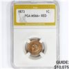 Image 1 : 1873 Indian Head Cent PGA MS66+ RED