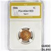 Image 1 : 1886 Indian Head Cent PGA MS64 RED Type 2