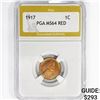 Image 1 : 1917 Wheat Cent PGA MS64 RED
