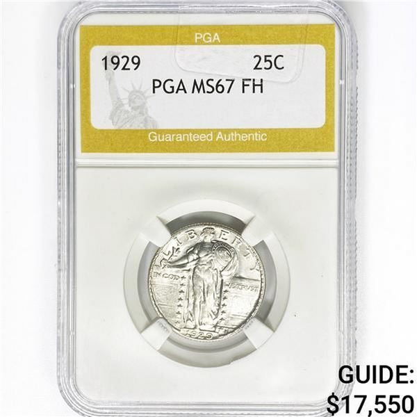 1929 Standing Liberty Quarter PGA MS67 FH