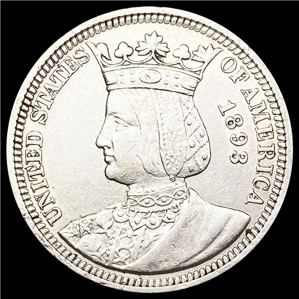 1893 Isabella Silver Quarter UNCIRCULATED