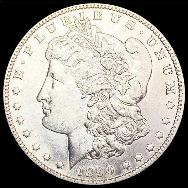 1890-CC Morgan Silver Dollar NEARLY UNCIRCULATED