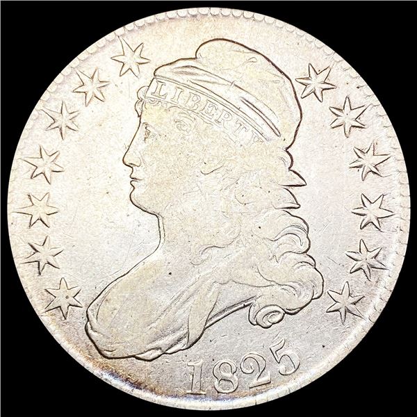 1825 Capped Bust Half Dollar NICELY CIRCULATED