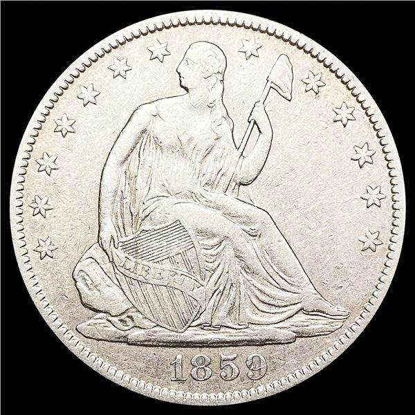 1859-O Seated Liberty Half Dollar CLOSELY UNCIRCUL