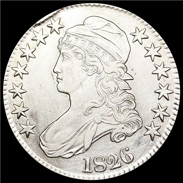 1826 Capped Bust Half Dollar NEARLY UNCIRCULATED