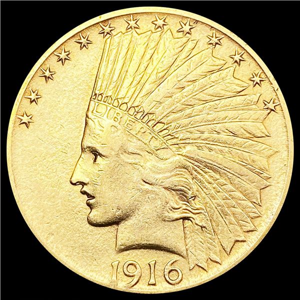 1916-S $10 Gold Eagle NEARLY UNCIRCULATED