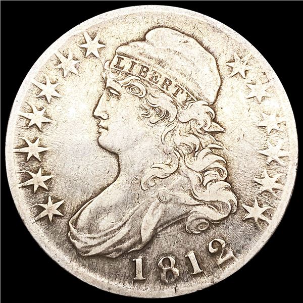1812 Capped Bust Half Dollar LIGHTLY CIRCULATED