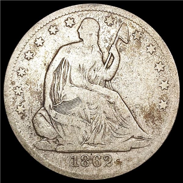 1862-S Seated Liberty Half Dollar NICELY CIRCULATE