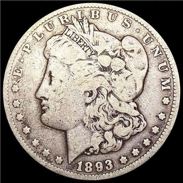 1893-CC Morgan Silver Dollar LIGHTLY CIRCULATED