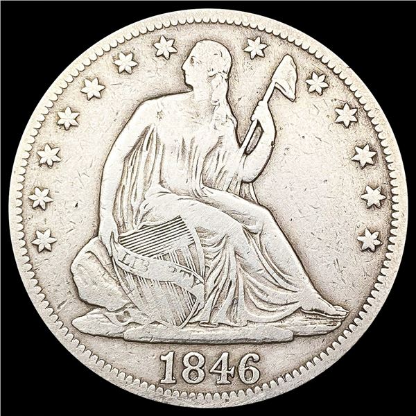 1846 Seated Liberty Half Dollar NICELY CIRCULATED