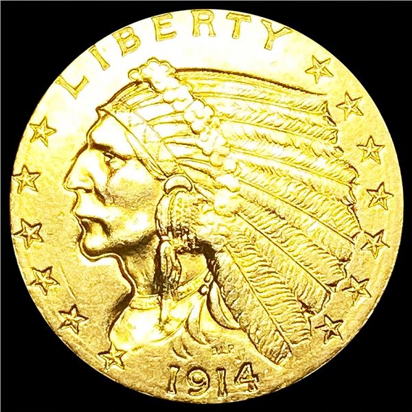 1914-D $2.50 Gold Quarter Eagle UNCIRCULATED