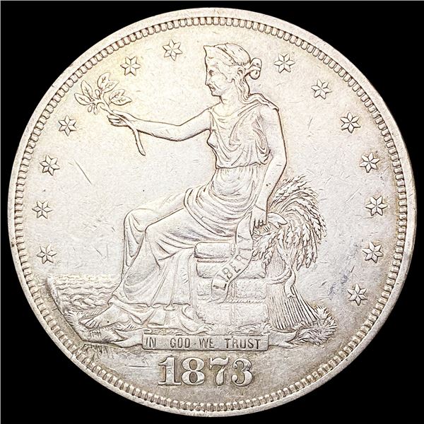 1873 Silver Trade Dollar CLOSELY UNCIRCULATED