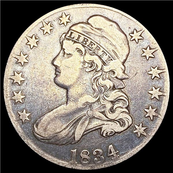 1834 Capped Bust Half Dollar NICELY CIRCULATED
