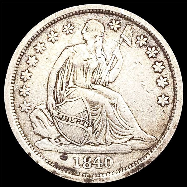 1840 Seated Liberty Dime NEARLY UNCIRCULATED
