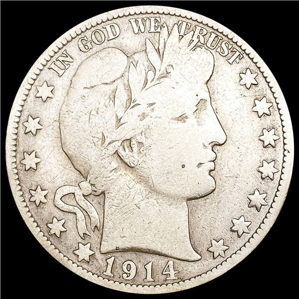 1914 Barber Half Dollar NICELY CIRCULATED