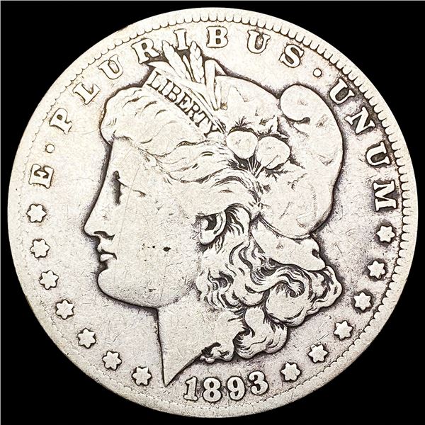 1893-CC Morgan Silver Dollar NICELY CIRCULATED
