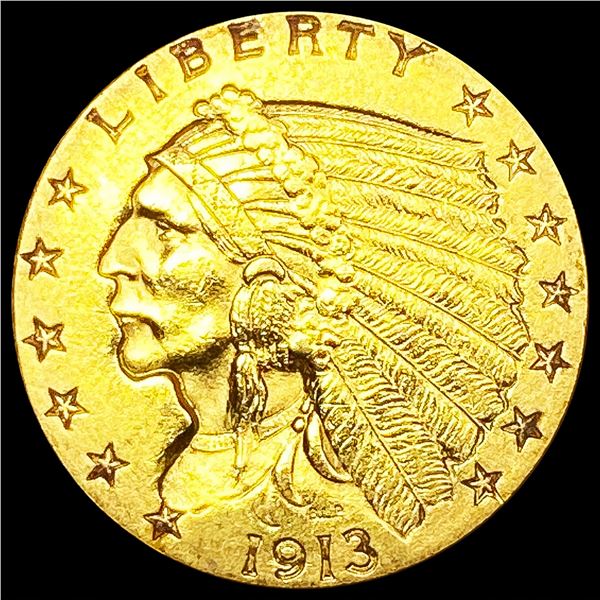 1913 $2.50 Gold Quarter Eagle UNCIRCULATED