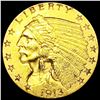 Image 1 : 1913 $2.50 Gold Quarter Eagle UNCIRCULATED