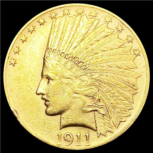 1911 $10 Gold Eagle NEARLY UNCIRCULATED