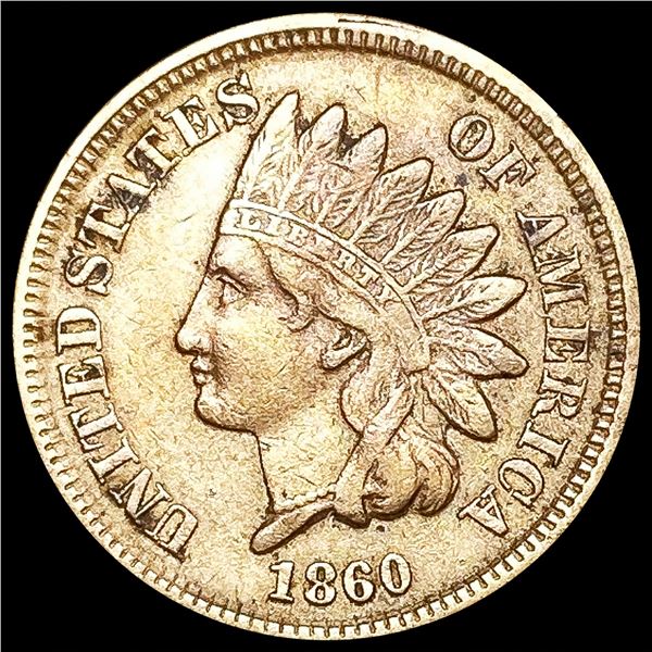 1860 Indian Head Cent NEARLY UNCIRCULATED