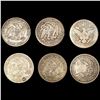 Image 2 : (6) Varied US Half Dollars (1869, 1872, 1873, (2)