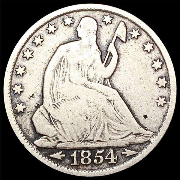 1854-O Seated Liberty Half Dollar NICELY CIRCULATE