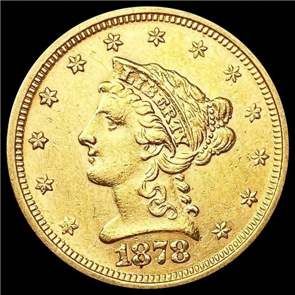 1878 $2.50 Gold Quarter Eagle UNCIRCULATED