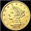 Image 1 : 1878 $2.50 Gold Quarter Eagle UNCIRCULATED