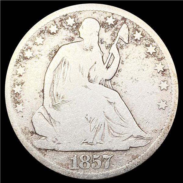 1857-S Seated Liberty Half Dollar NICELY CIRCULATE