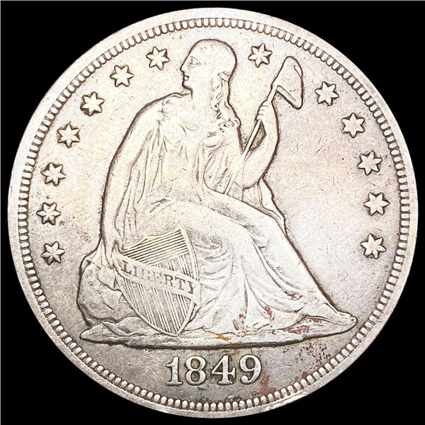 1849 Seated Liberty Dollar LIGHTLY CIRCULATED