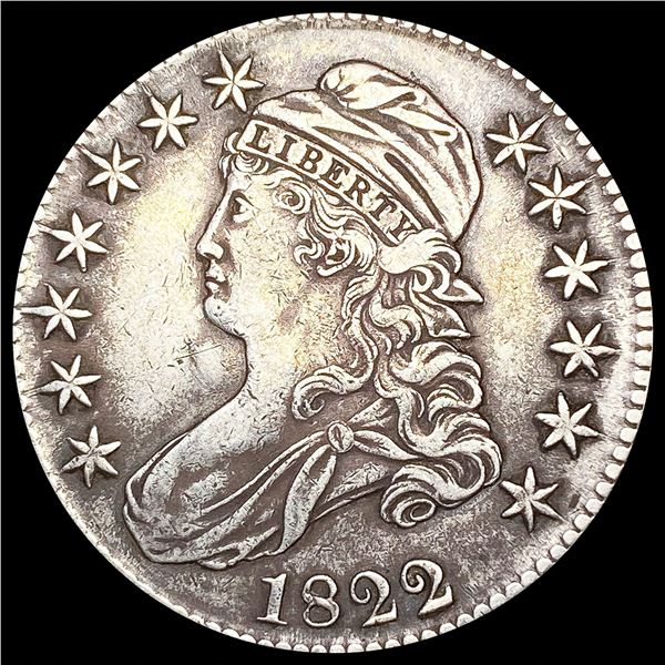 1822 Capped Bust Half Dollar LIGHTLY CIRCULATED