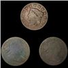 Image 1 : (3) Large Cents ((2) 1802, 1827) NICELY CIRCULATED