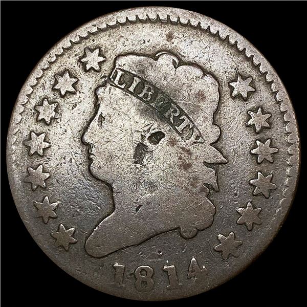 1814 Large Cent NICELY CIRCULATED