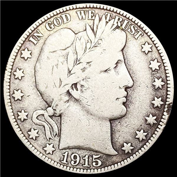 1915 Barber Half Dollar NICELY CIRCULATED