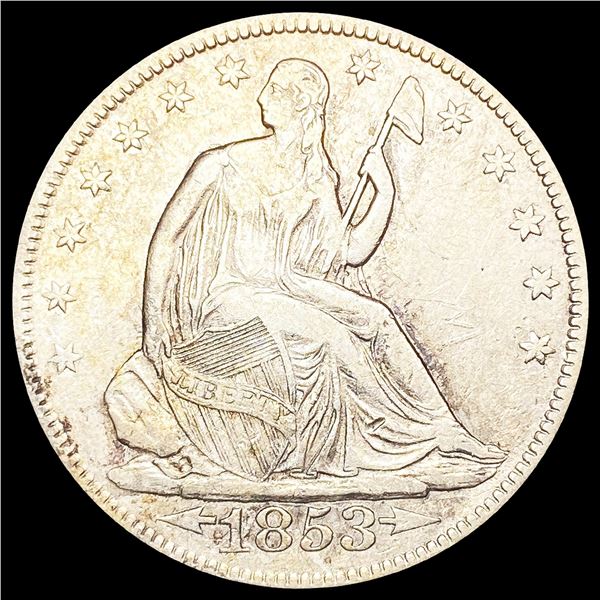 1853 Seated Liberty Half Dollar NEARLY UNCIRCULATE