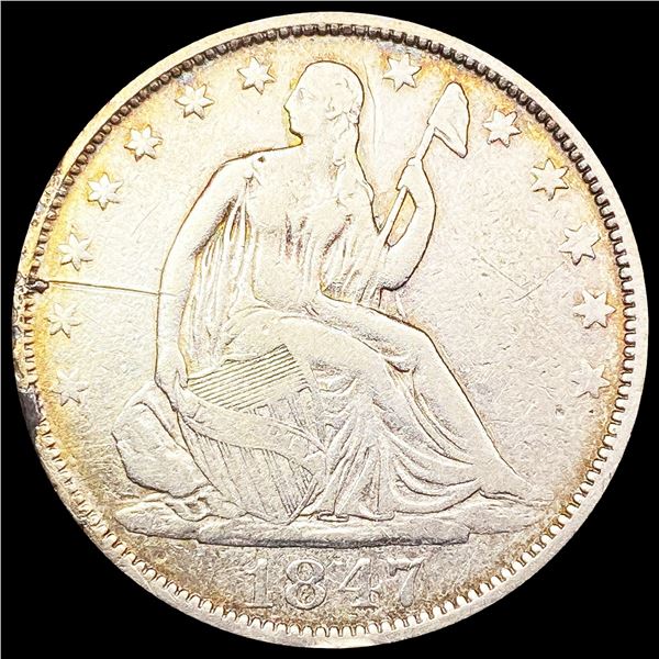 1847-O Seated Liberty Half Dollar NICELY CIRCULATE