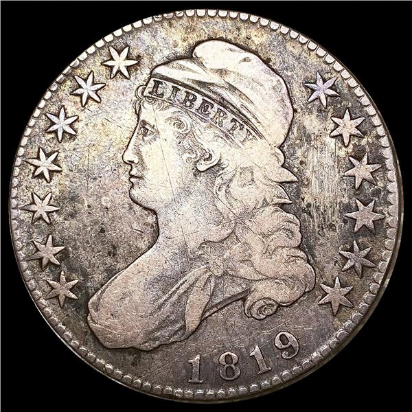 1819 Capped Bust Half Dollar LIGHTLY CIRCULATED