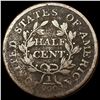 Image 2 : 1804 Pln 4 Draped Bust Half Cent NICELY CIRCULATED