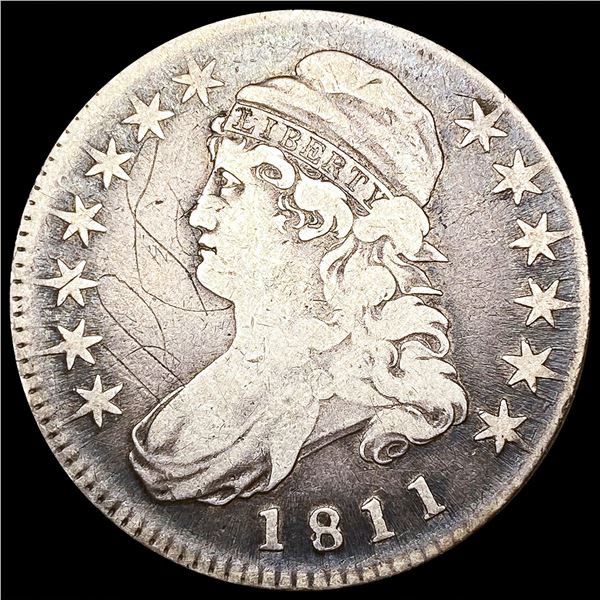 1811 Capped Bust Half Dollar LIGHTLY CIRCULATED