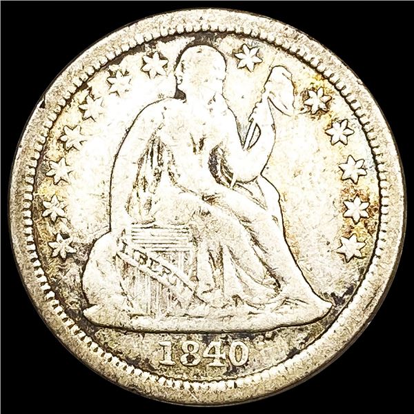 1840 Seated Liberty Dime LIGHTLY CIRCULATED