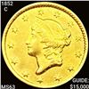 Image 1 : 1852 1852-C Rare Gold Dollar CHOICE BU UNCIRCULATE