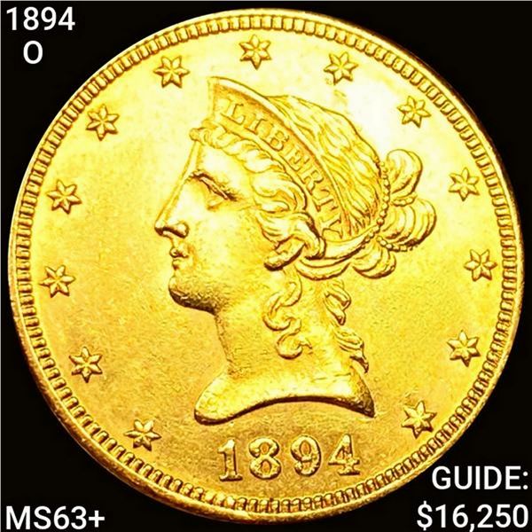 1894 1894-O $10 Gold Eagle CHOICE BU+ UNCIRCULATED