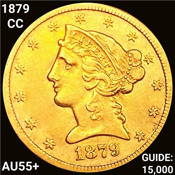 1879 1879-CC $5 Gold Half Eagle HIGH GRADE + UNCIR