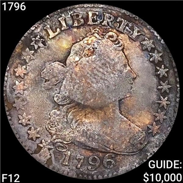 1796 1796 Draped Bust Dime LIGHTLY CIRC UNCIRCULAT